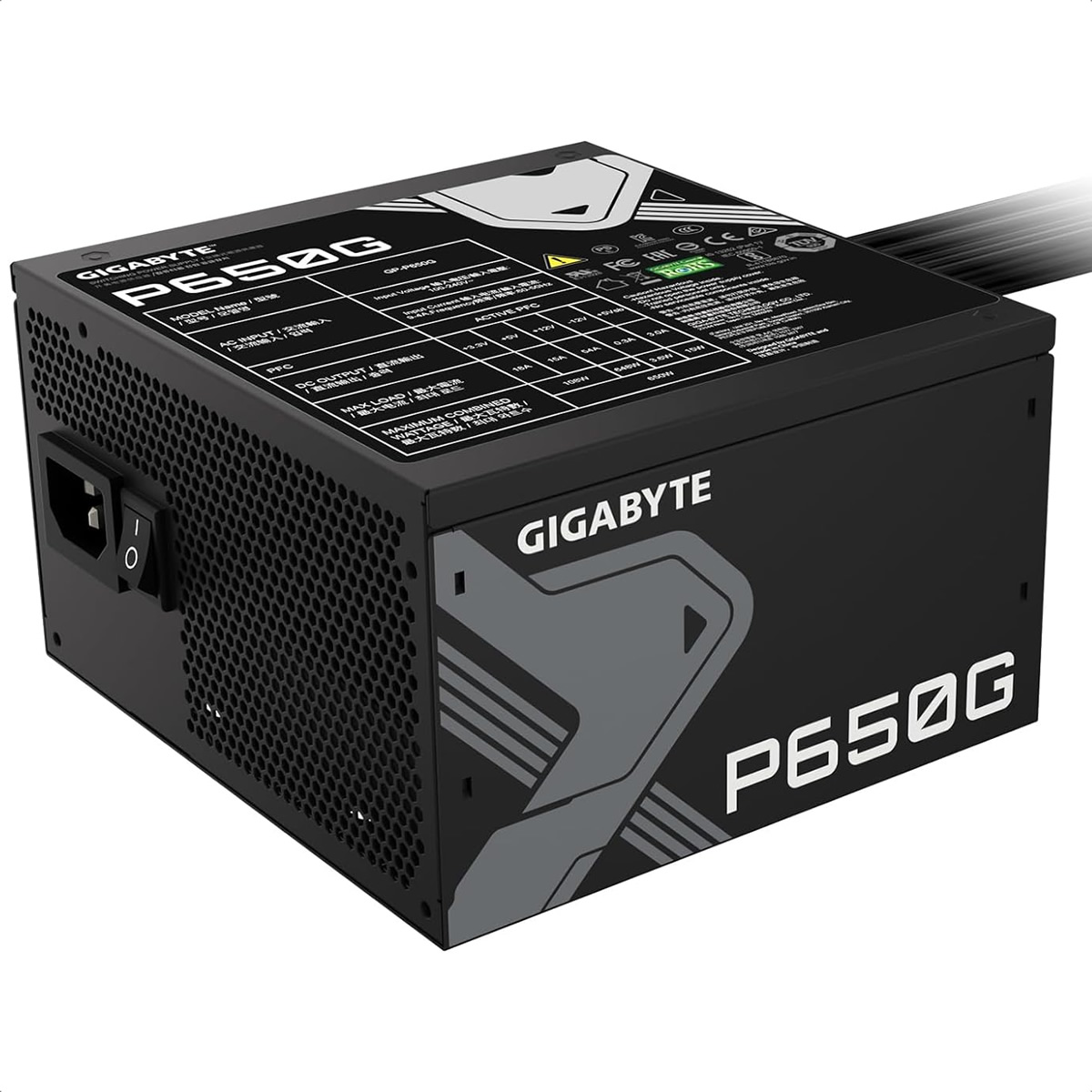 Fuente De Poder Gigabyte 650W P650G 80 Plus Gold GP-P650G