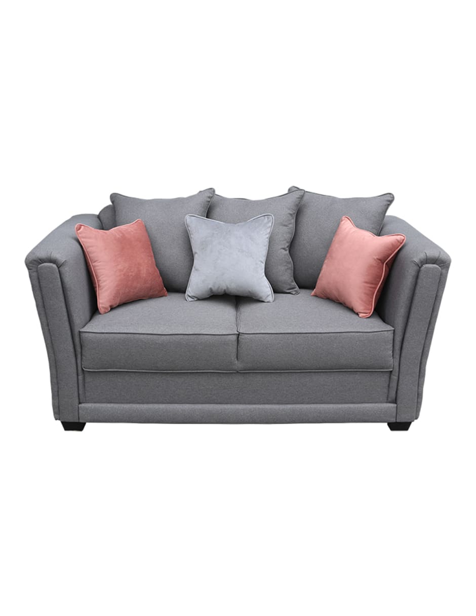 Sofá Love Seat 2 Plazas Madrid, con 3 Cojines Decorativos