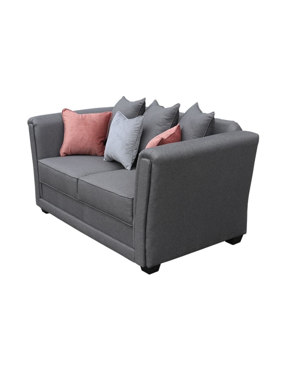Sofá Love Seat 2 Plazas Madrid, con 3 Cojines Decorativos