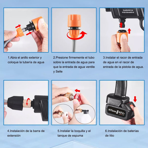 Hidrolavadora Inalámbrica Herramientas Eléctricas Limpieza