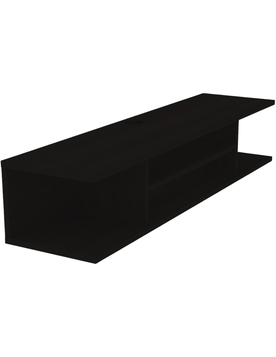 Repisa Flotante O Mesa Tv Moderna 120cm Moderno Color Negro
