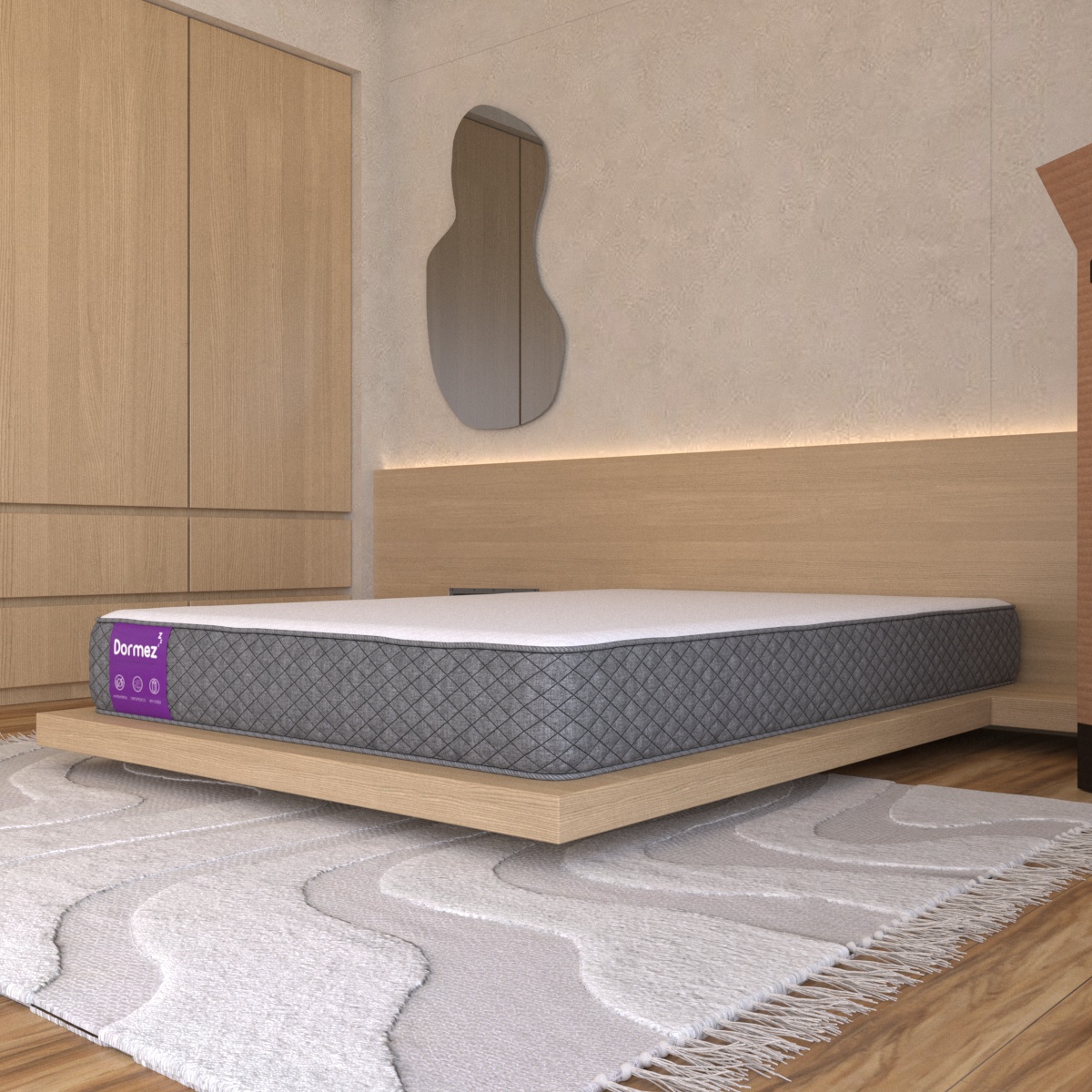 Colchón Individual En Caja Marves Dormez Confort  Memory Foam