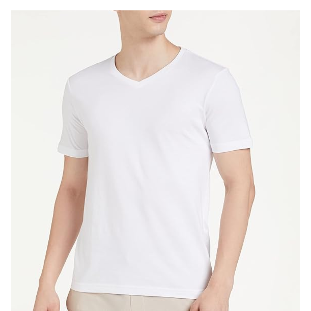 Pack de 3 Playeras Cuello V Manga Corta Slim Fit