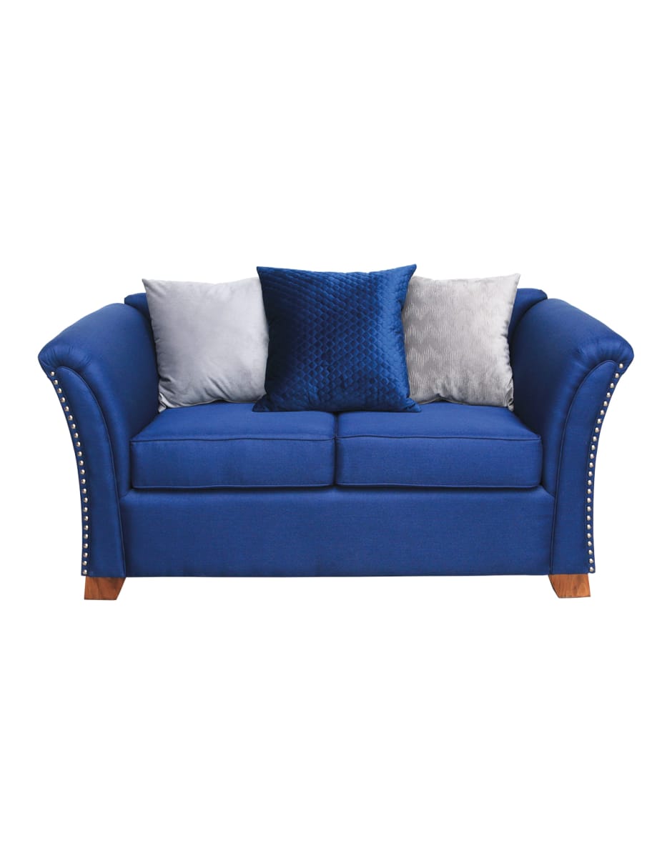 Sofá 3 Plazas + Love Seat + Sofá Individual Manhattan Azul