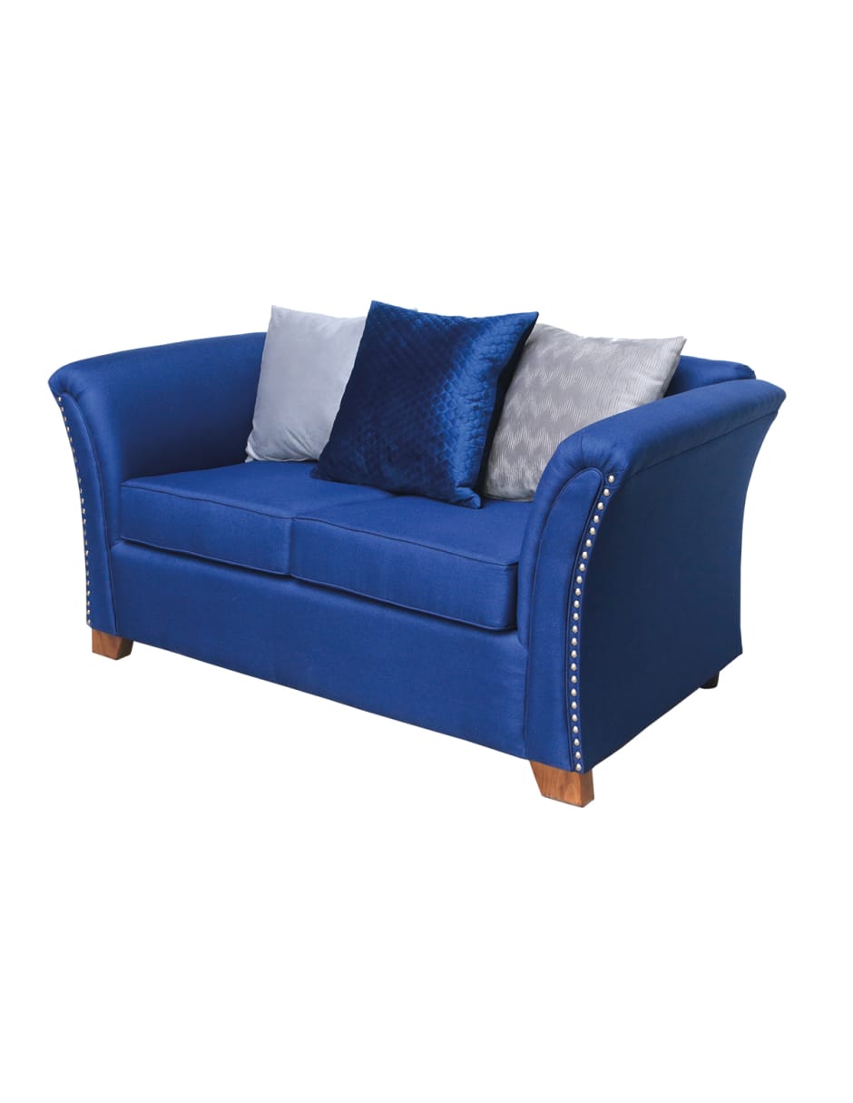 Sofá 3 Plazas + Love Seat + Sofá Individual Manhattan Azul