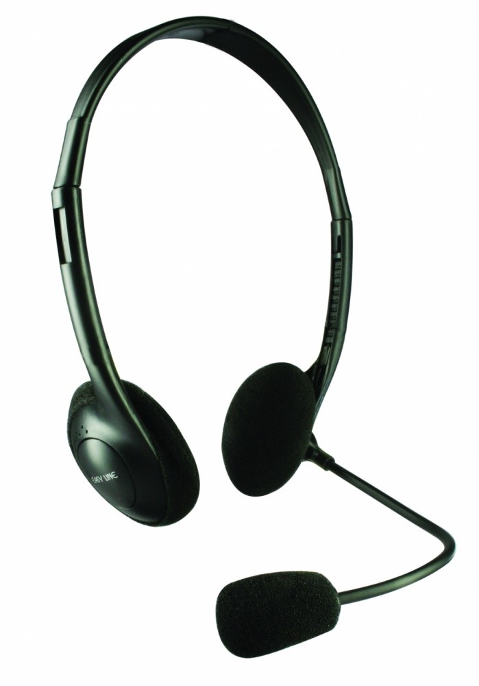 Easy Line EL-993148 Audífonos con Micrófono, Alámbrico, Negro
