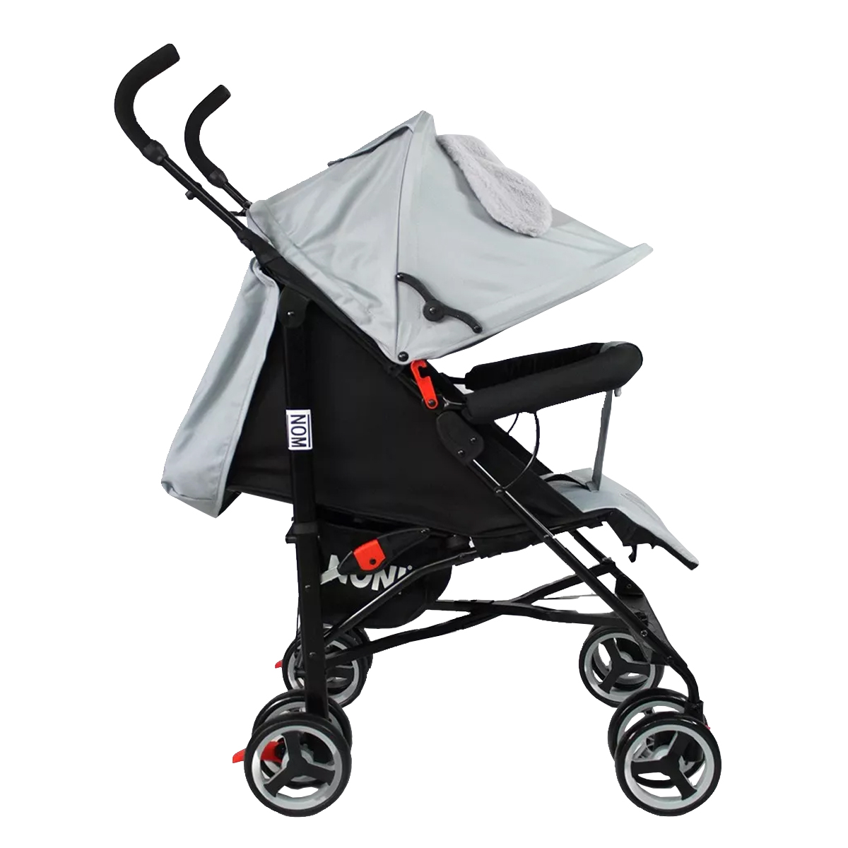 Carriola Para Bebe De Bastón Animada Noni Is-666 G Color Gris Chasis Negro