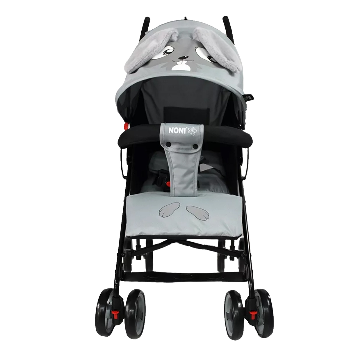 Carriola Para Bebe De Bastón Animada Noni Is-666 G Color Gris Chasis Negro