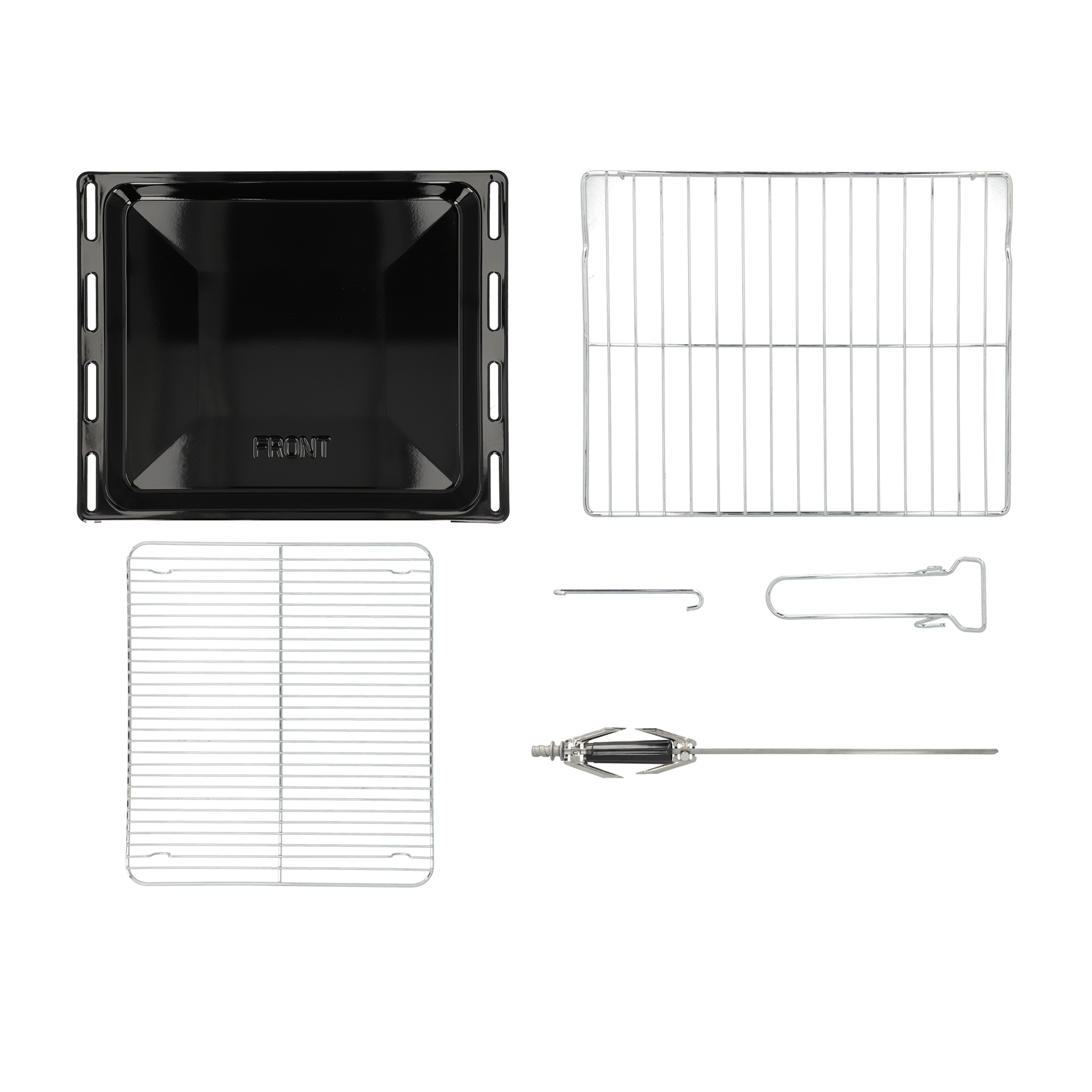 Horno de Gas Empotrable 60 cm Cristal Templado Negro.