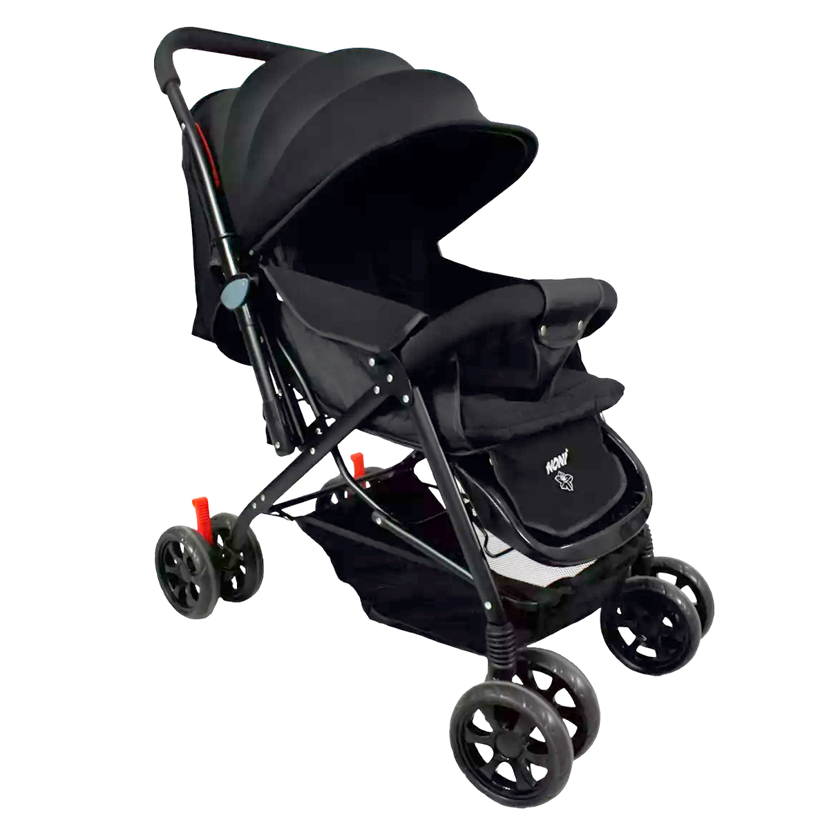 Carriola Con Cubre Pies De Mango Reversible, Noni Is-555 S Color Negro Chasis Negro