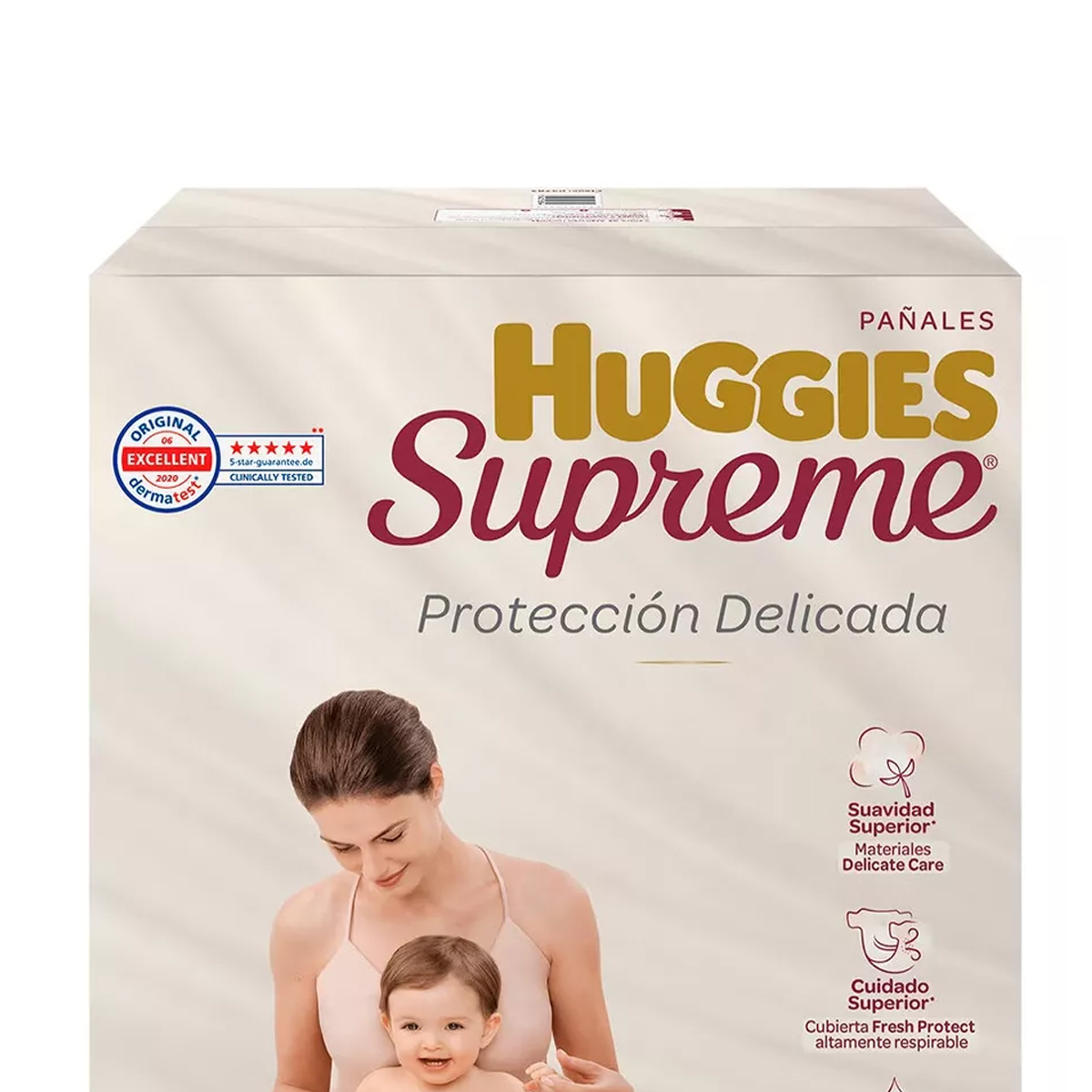Pañales Huggies Supreme Platino Etapa 4 Unisex 120pz