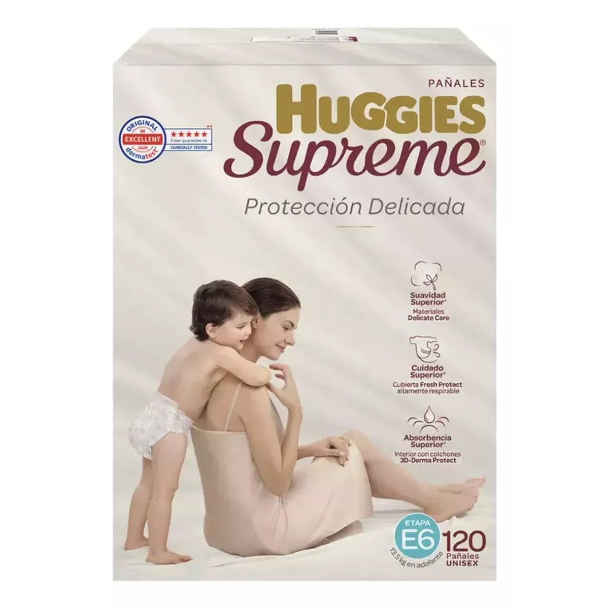 Pañal Huggies Supreme E6 Unisex 120pz.