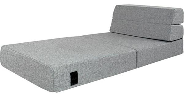 Sillon Sofa Cama Futon Plegable Modular Sala Mueble 3 En 1 Houzer