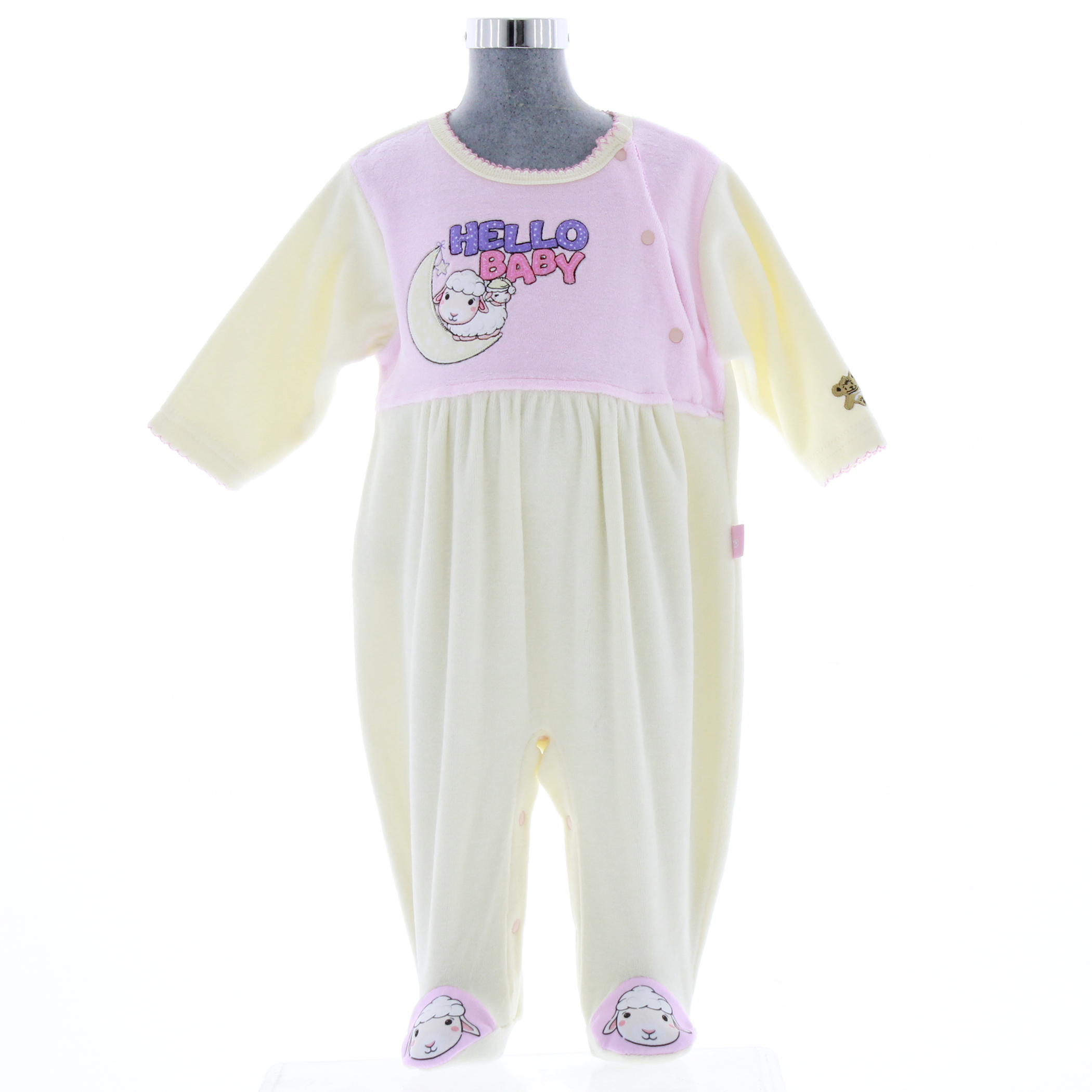 Mameluco para Bebé color Beige 3884 0 a 10 meses.