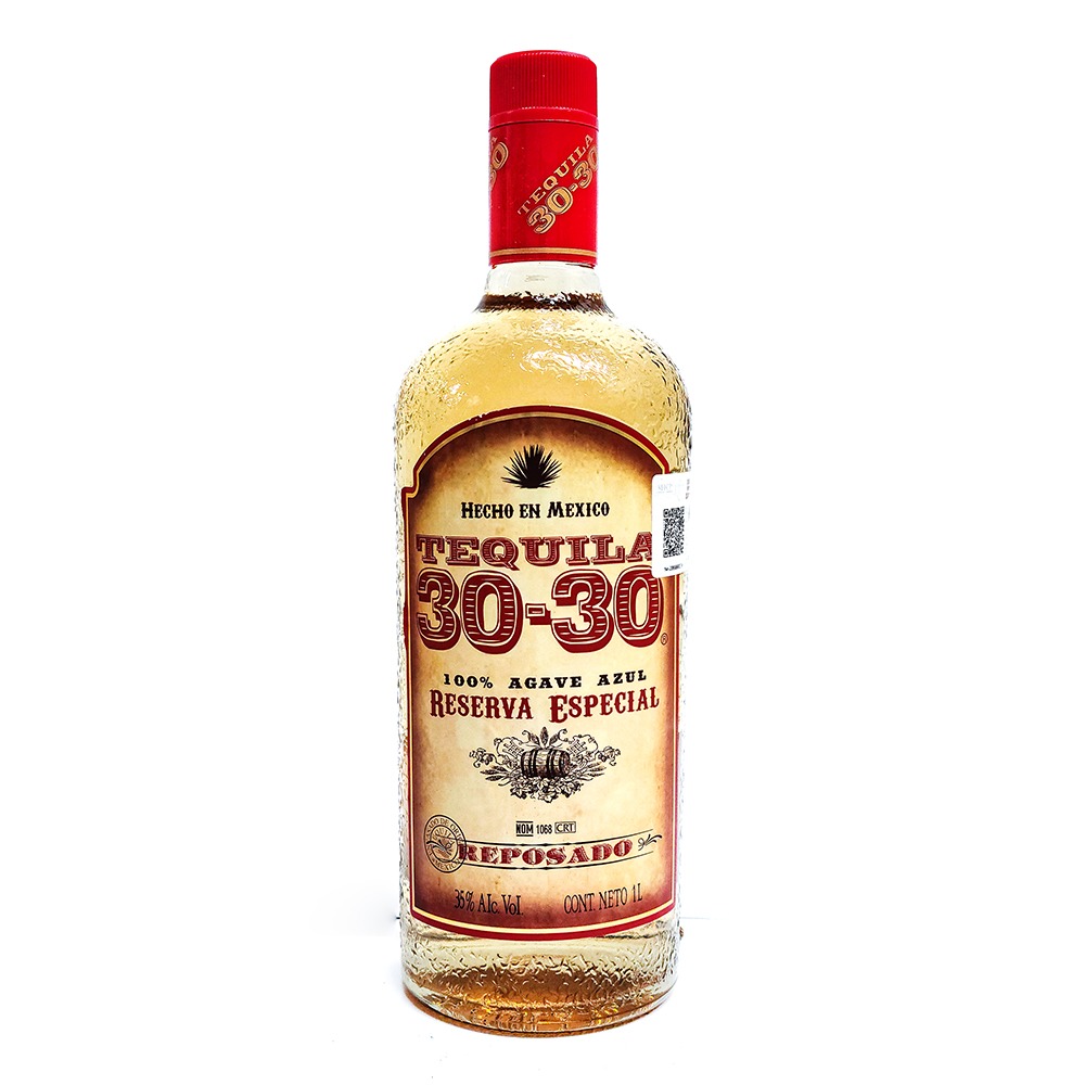 Tequila 30-30 Reposado 100% De Agave 1l
