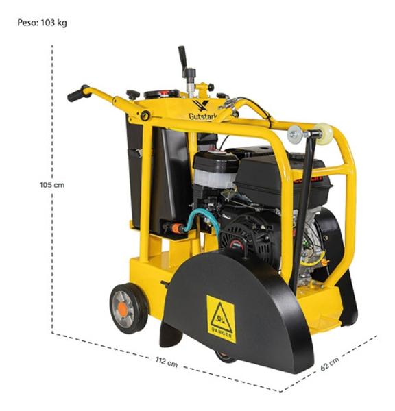 Cortadora De Concreto 18 Pulgadas Motor Gasolina 12hp 420cc Gutstark Home
