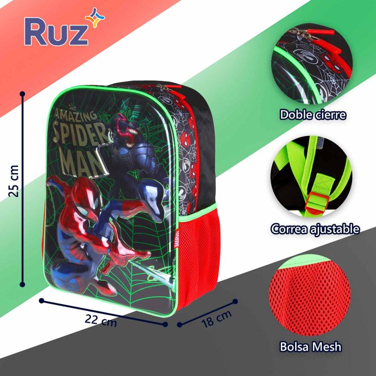Mochila Ruz Amazing Spiderman BackPack 3d Metálico