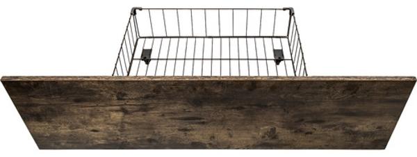 Base Cama Queen Recamara + Comoda 5 Cajones Country Moderno Houzer