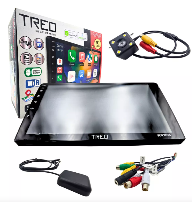 Estereo 2 Din Con Pantalla De 9 Pulgadas Wifi VORTEX9 Treo CAR PLAY