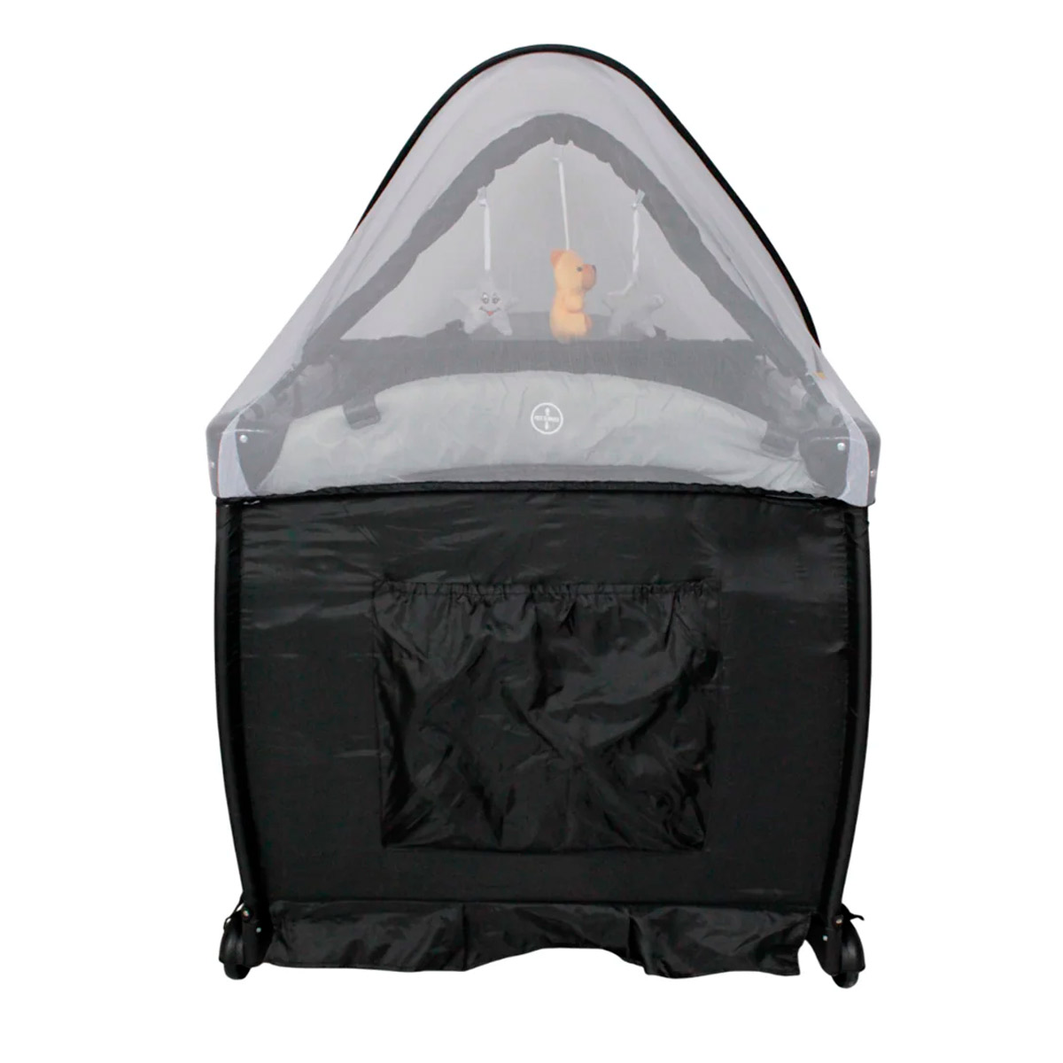 Cuna Corral Con Vibrador Y Mosquitero IS-888-E Negro