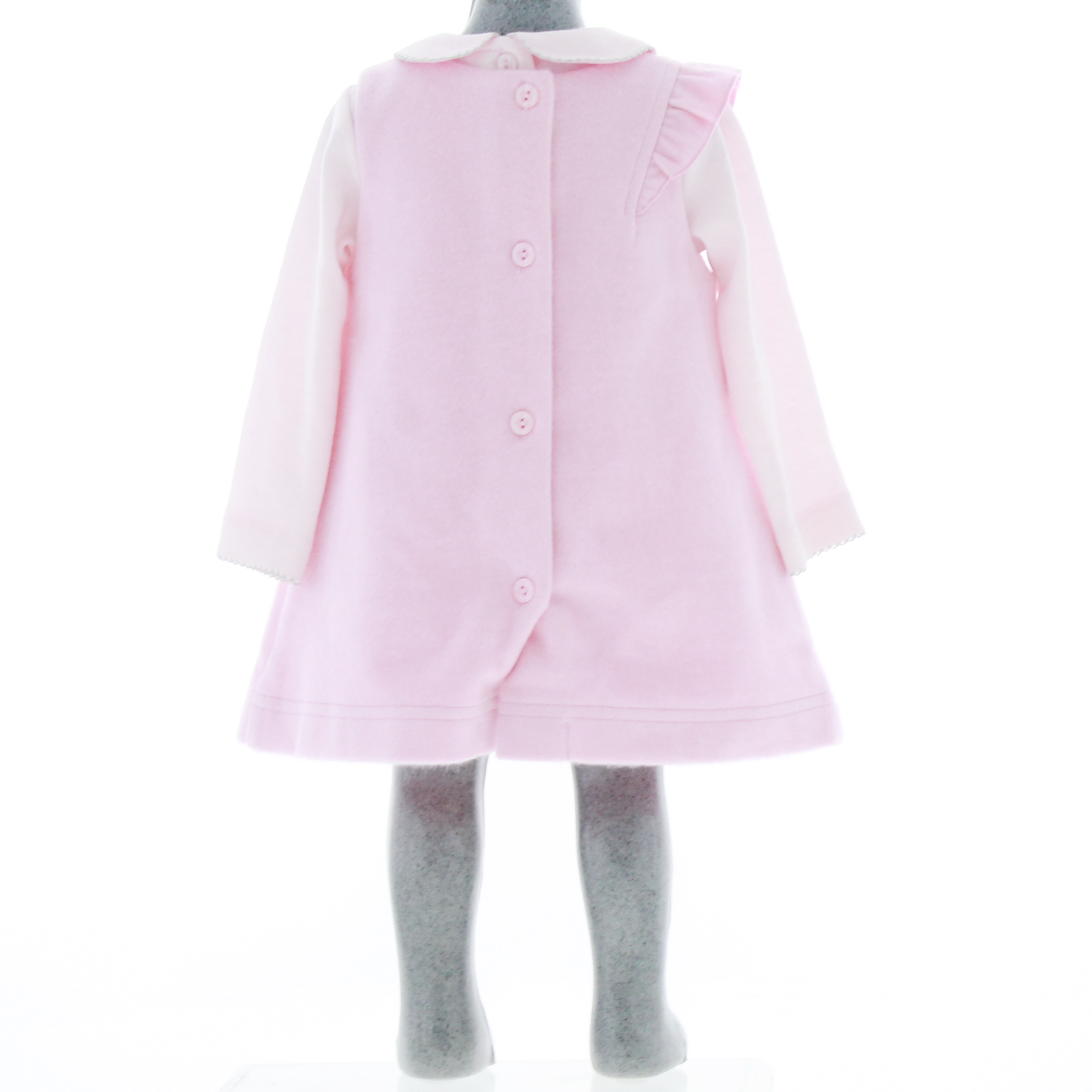 Vestido para Niña Color Rosa 2 Piezas 3815 1 a 5 años.