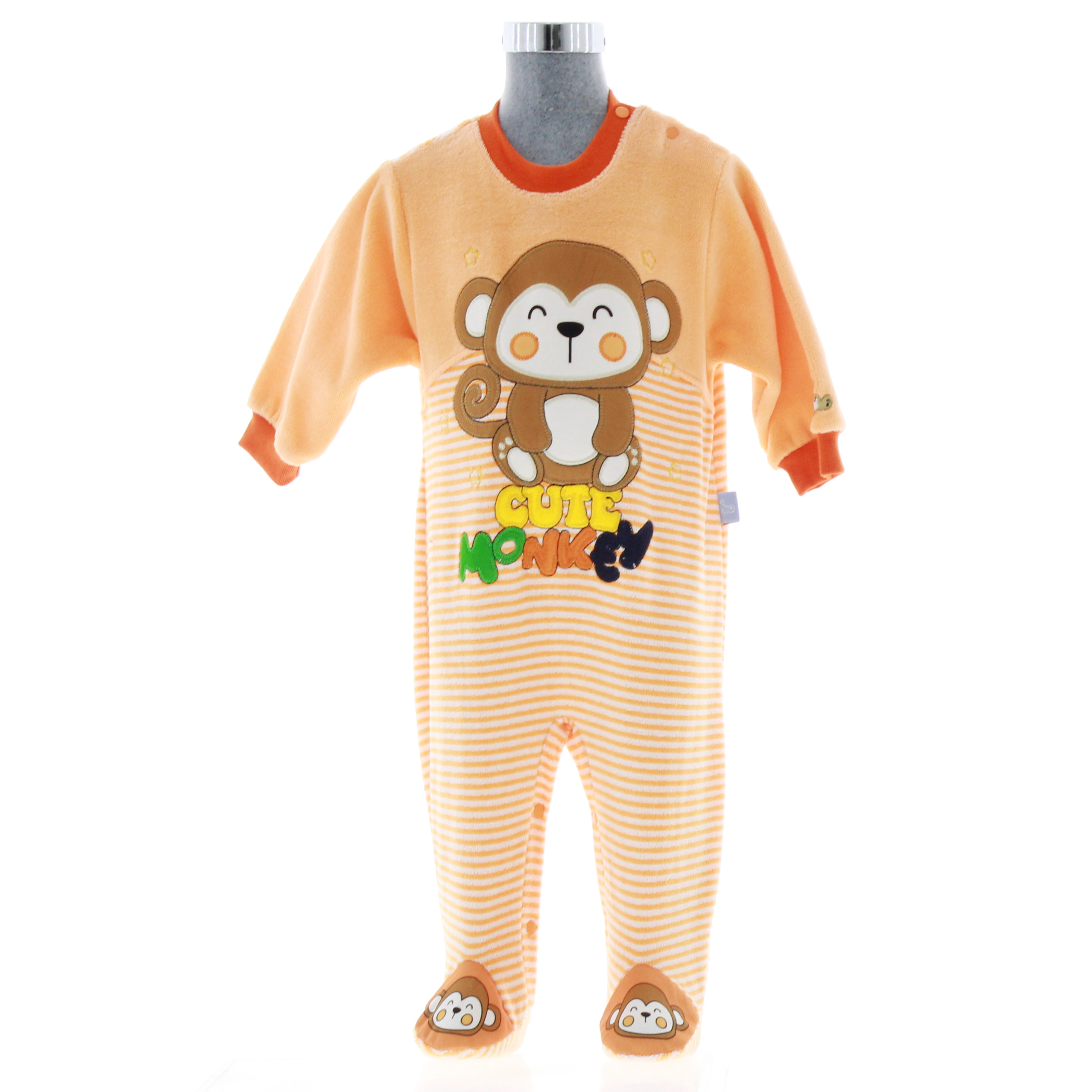 Mameluco para Bebé Naranja 3894 0 a 10 meses.