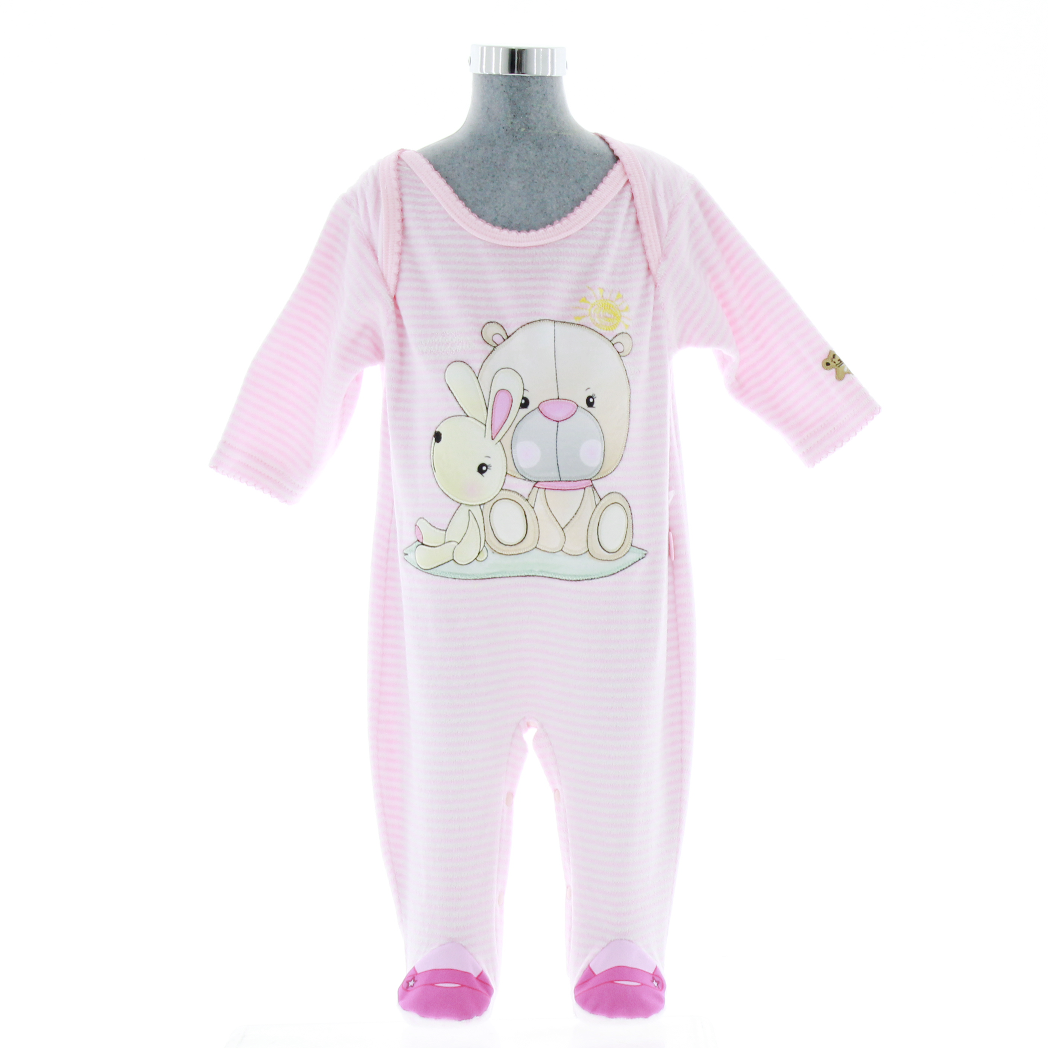 Mameluco para Bebé color Rosa 3888 0 a 10 meses.