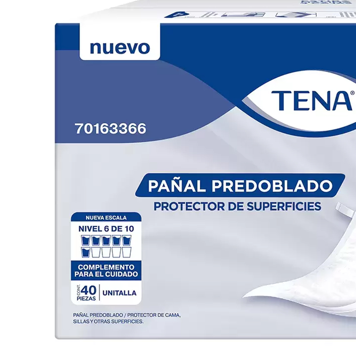 Pañal Predoblado Tena Protector De Cama 40pz