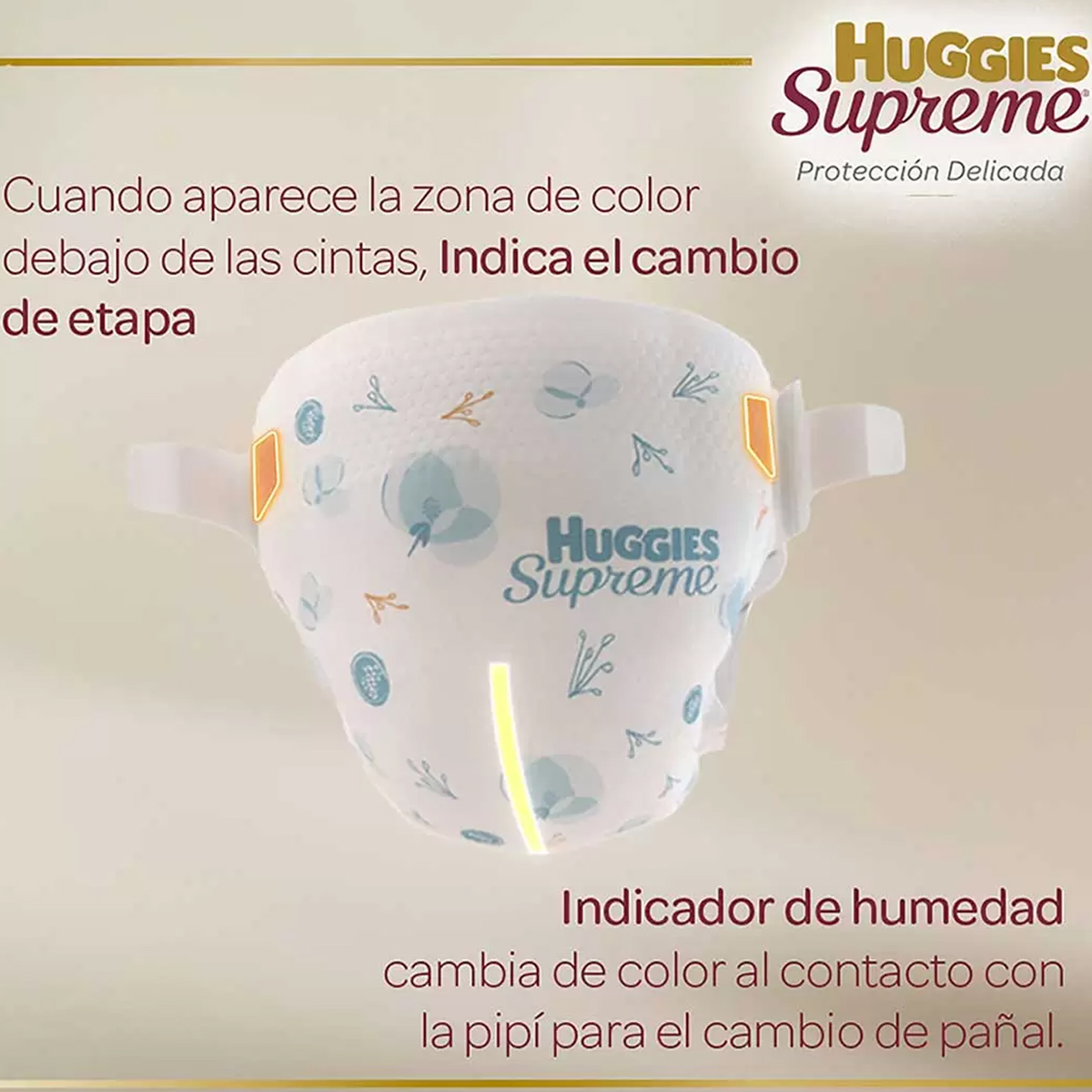 Pañales Huggies Supreme Platino Etapa 3 Unisex 120pz