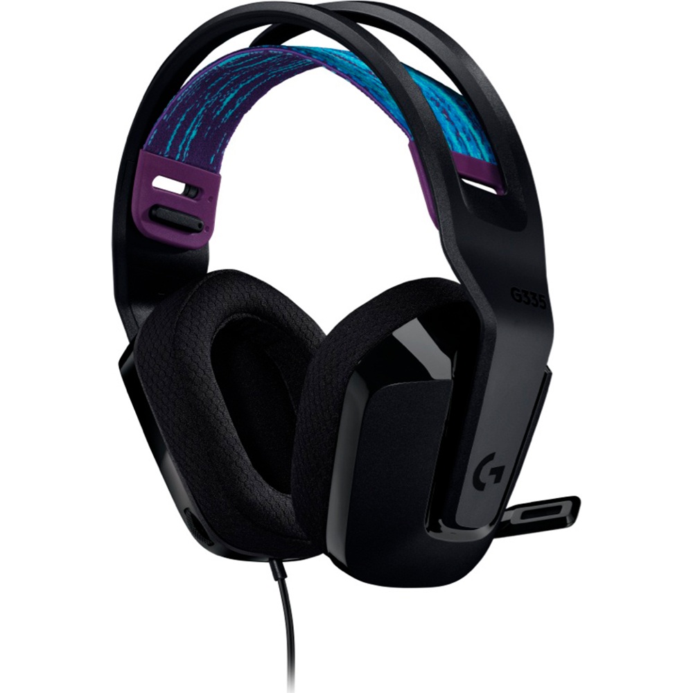 Audifonos Logitech G355 con Cable y Microfono para Juegos Color Negro