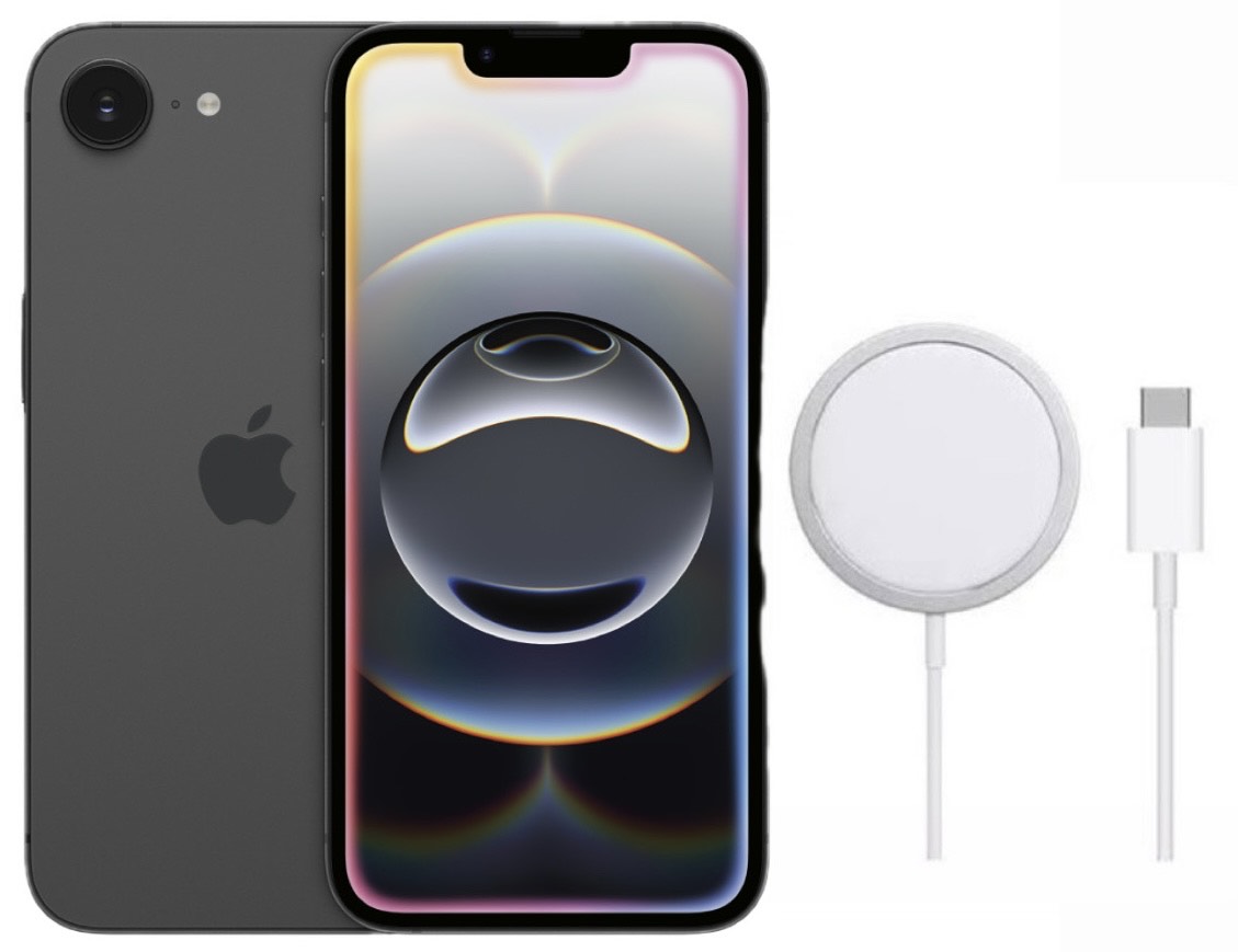 Apple iPhone 16e Negro Nuevo 128GB mas Cargador Inalámbrico