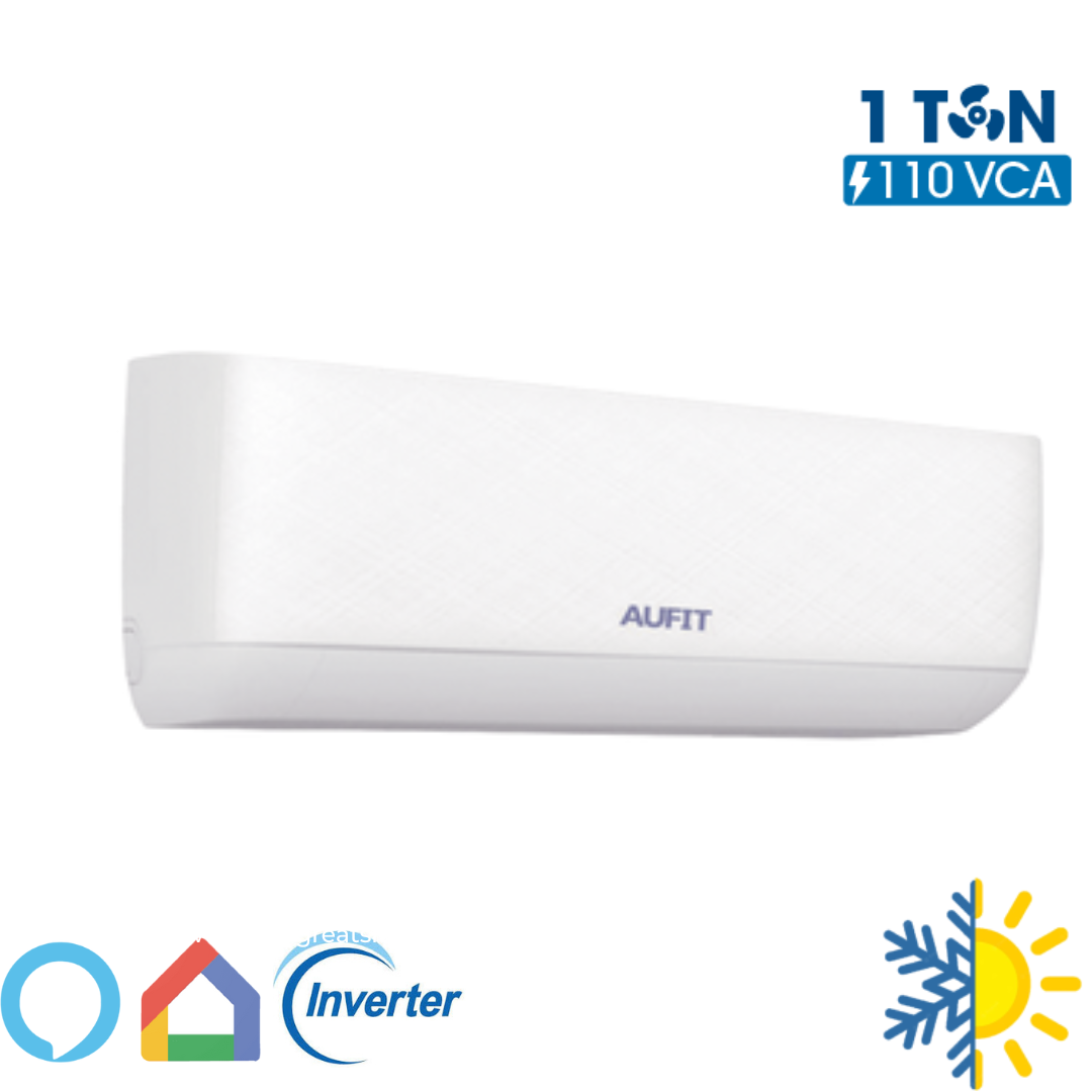 Minisplit Inverter Gama Premium frio y calor 110V 1 Ton AUFIT Inteligente