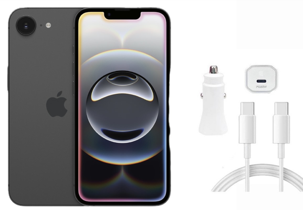 Apple iPhone 16e Negro Nuevo 128GB mas Cargador para Auto