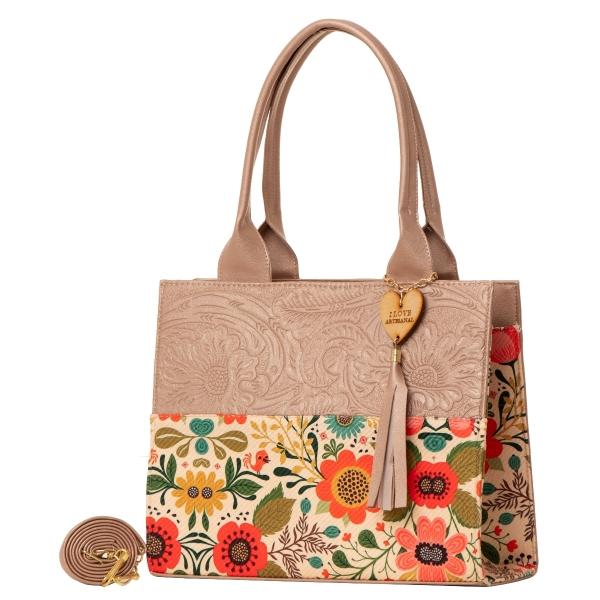 Bolso Yute De Mujer FANA Dahina Color Oro Rosado Hermosa Haz Reventa, M3917!!