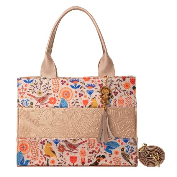 Bolso Yute Para Dama FANA Danae Color Oro Rosado Elegante El Mejor Regalo, M3901!!