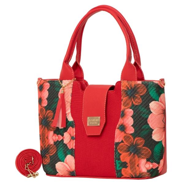 Bolsa Yute Para Dama FANA Eva Color Rojo Refinada Mayoreo, M3952!!
