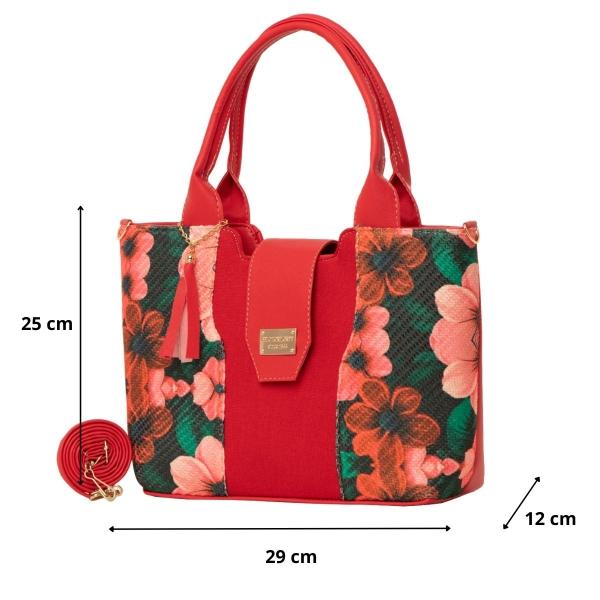 Bolsa Yute Para Dama FANA Eva Color Rojo Refinada Mayoreo, M3952!!