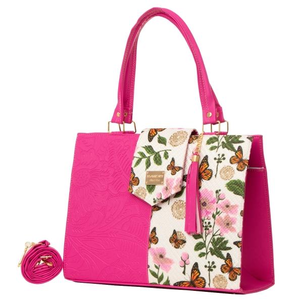 Bolso Yute Para Dama FANA Deva Color Buganvilia Fashions Adquiérela, M3907!!