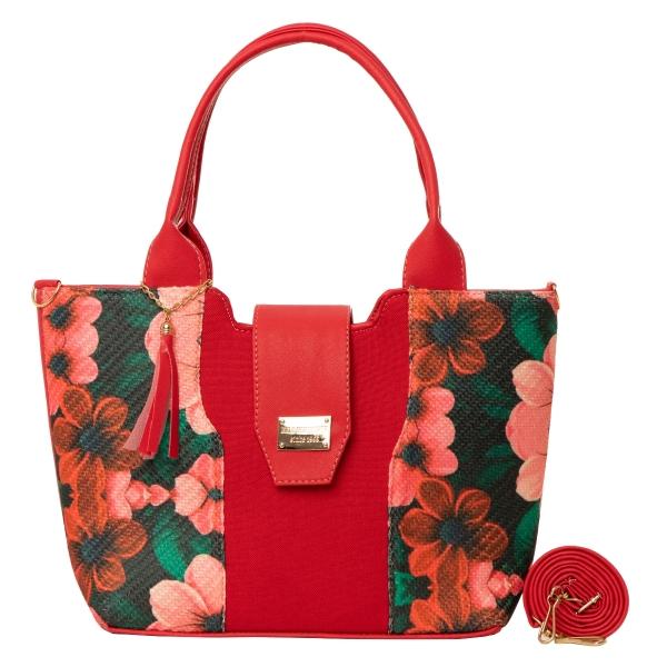 Bolsa Yute Para Dama FANA Eva Color Rojo Refinada Mayoreo, M3952!!
