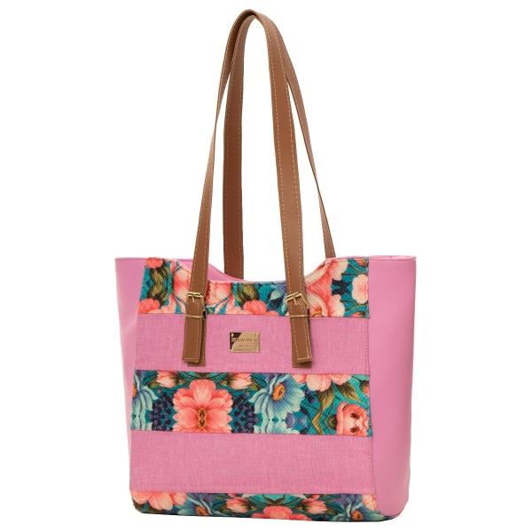 Bolso Yute Para Dama FANA Elio Color Rosa Premium Oferta, M3967!!