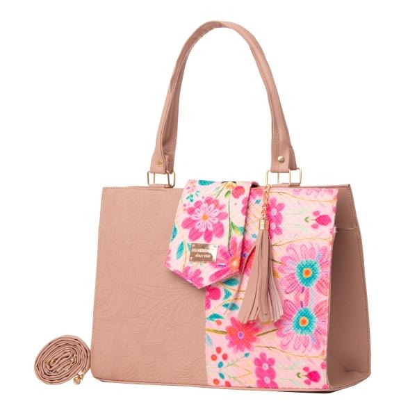Bolso Yute De Mujer FANA Deva Color Maquillaje Bonita Vende, M3909!!