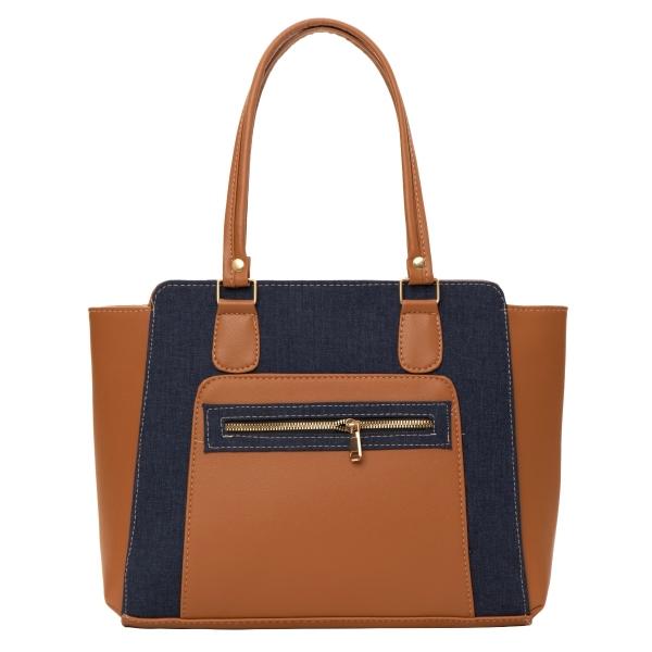 Bolso Yute De Mujer FANA Itzira Color Azul Marino Fina Llévatela, M4025!!
