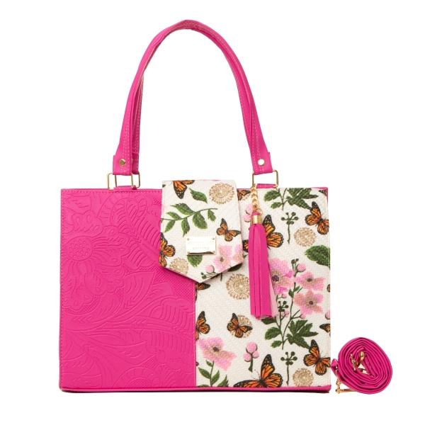 Bolso Yute Para Dama FANA Deva Color Buganvilia Fashions Adquiérela, M3907!!