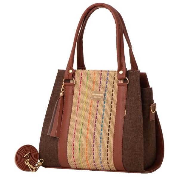 Bolsa Yute Para Dama FANA Fauna Color Cognac De Oferta Llévatela, M3988!!