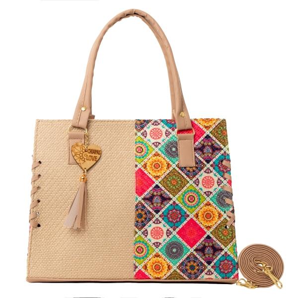 Bolso Yute De Mujer FANA Estrella Color Maquillaje Fina Haz Negocio, M3933!!