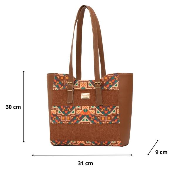 Bolso Yute De Mujer FANA Elio Color Camel Se Única Es Para Ti, M3965!!