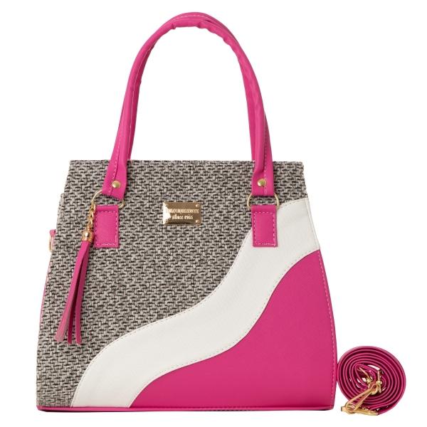 Bolso Yute De Mujer FANA Harlow Color Buganvilia Elegante Llévatela, M3999!!