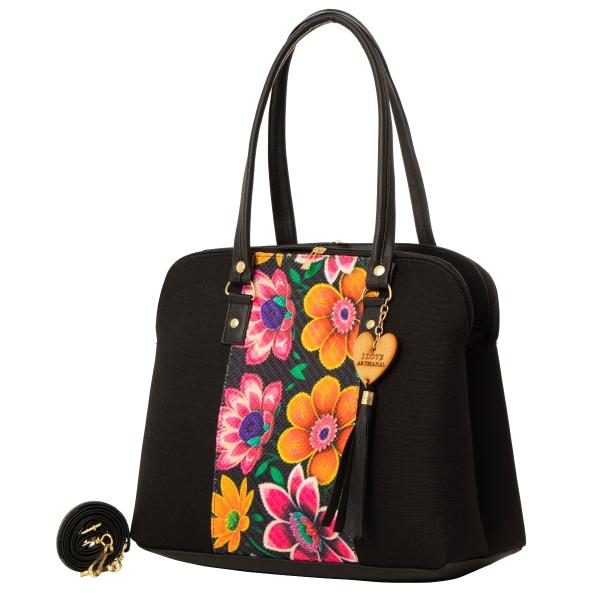Bolso Yute De Mujer FANA Ember Color Negro Juvenil Es Para Ti, M3939!!