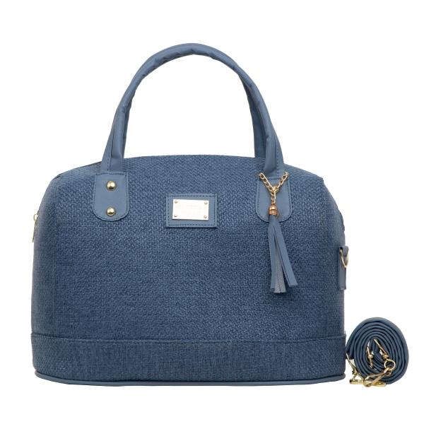 Bolso Yute De Mujer FANA Jordin Color Azul Original Mayoreo, M4035!!