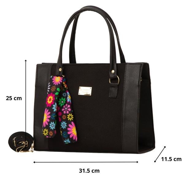 Bolso Yute Para Dama FANA Henri Color Negro Premium Es Para Ti, M4015!!